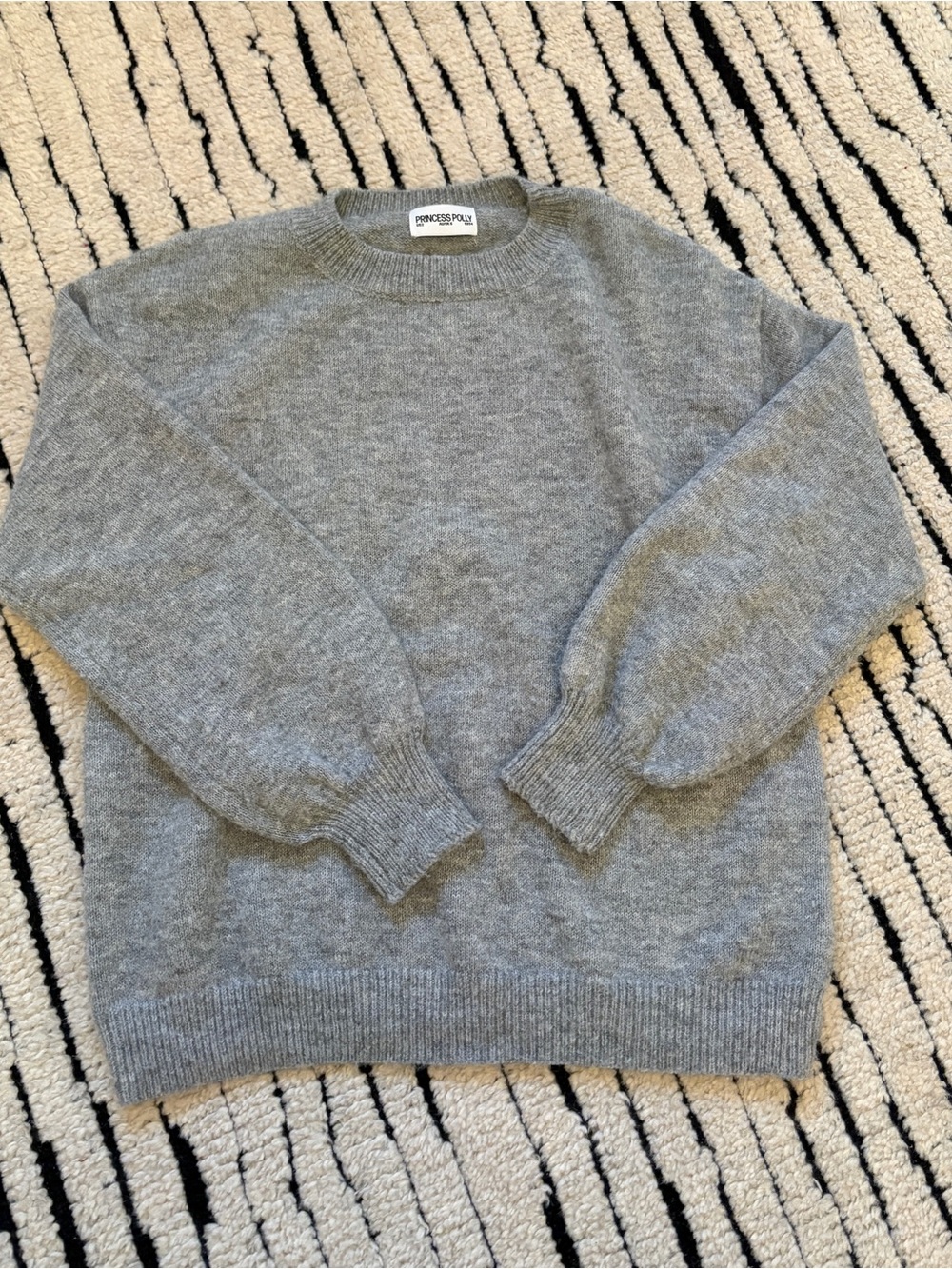 Princess Polly soft stretchy grey sweater unworn and super comfortable/versatile